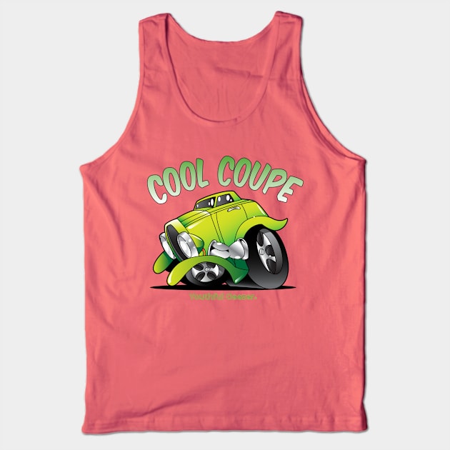 Cool Coupe Cartoon Toon Tank Top by YouthfulGeezer